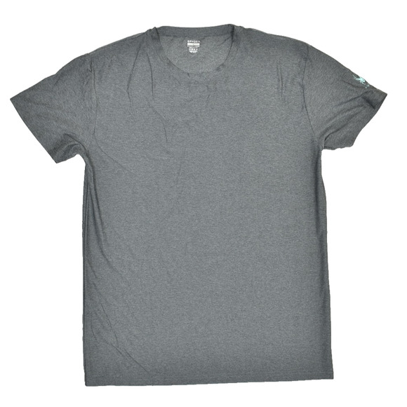 Spyder Men's Gray Logo T-Shirt Regular Size L Wicking Performance Tee - Picture 1 of 8